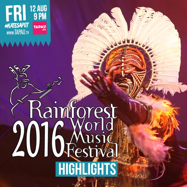 TAPAUtv's tweet photo. Rainforest World Music Festival 2016 (Highlights) tonight at 9pm!! #rwmf #rwmf2016 https://t.co/GqGVB5ndac