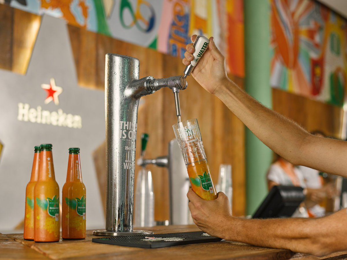 HEINEKENCompany's tweet photo. ‘This One Is On Us’ debuts at the Holland @Heineken_House #HHH2016 in #Rio #thisoneisonus https://t.co/mGIy1D0n7s https://t.co/KxfPh5r32L