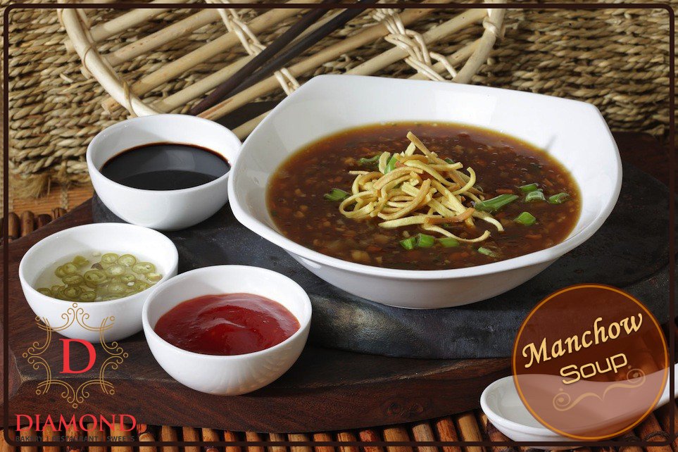 thediamondfoods's tweet photo. A taste of fortune to please u with its #sprinkled #vegetables &amp; #sumptuousness, try #Manchao #soup @thediamondfoods https://t.co/vAmc0IHGMK