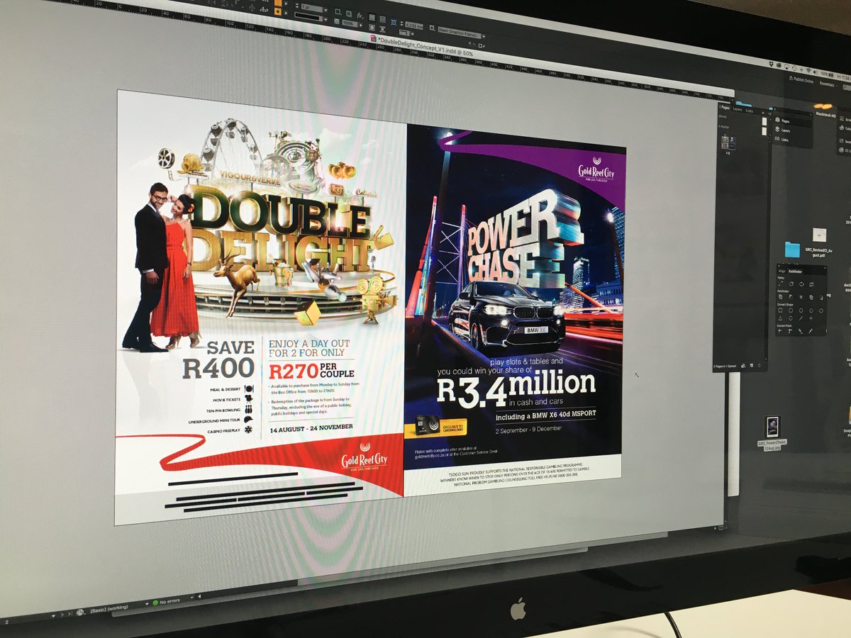 dieselbrook's tweet photo. Friday Magic: Creating some beautiful 3D and photoshop compositing work for Gold Reef City today! https://t.co/CYkswFYNT3