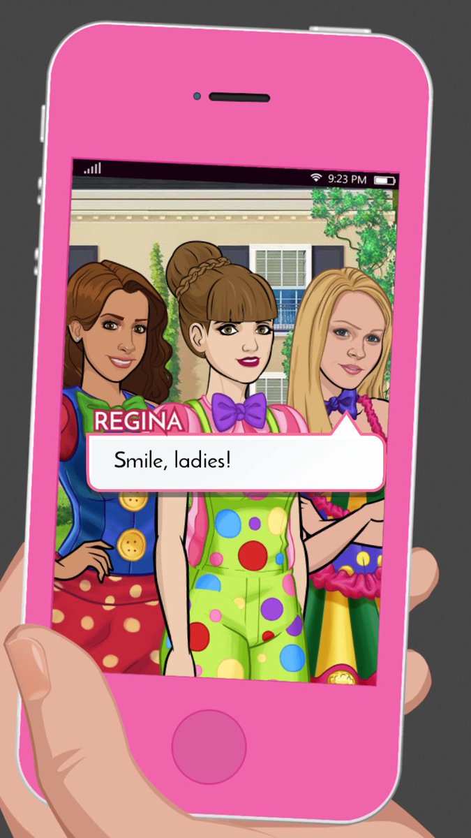 Entangled89's tweet image. Check out my selfie during Sorority Rush with Regina and Gretchen!# bit.ly/EpisodeHere