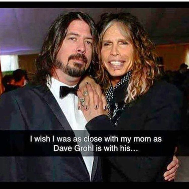 BIG100 a Twitter: "Dave Grohl and his mom. @aerosmith @foofighters ...
