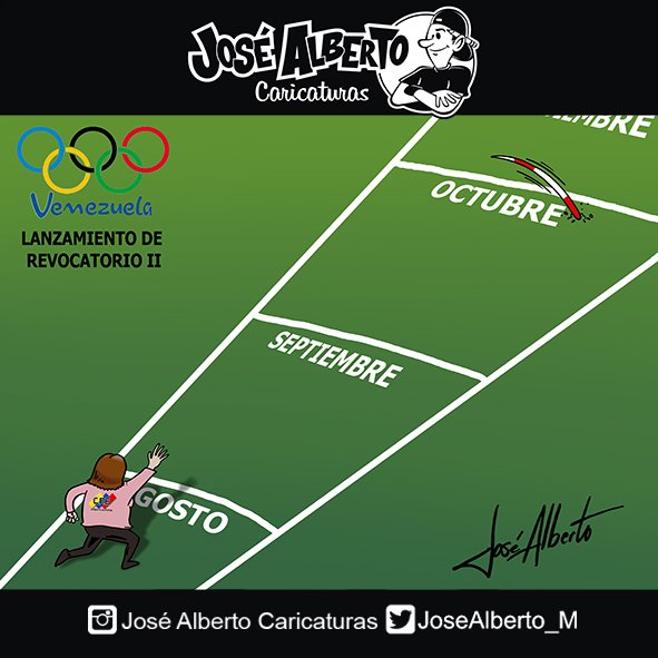 JoseAlberto_M's tweet photo. #Mamtretos 12 Agosto 2016 #Caricatura #Venezuela #HumorGrafico #Revocatorio #Olimpiadas https://t.co/y5j4sfBmKl