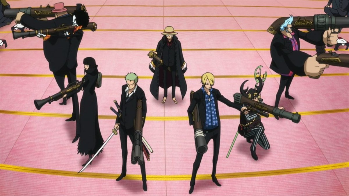 まつさん 黒スーツを纏った麦わらの一味本当にカッコいい ワンピース