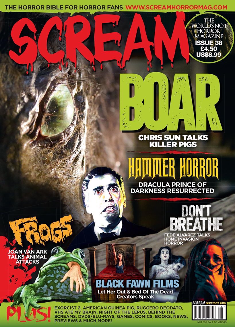 Bed of the Dead is Honoured to share the cover of <a href="/ScreamHorrorMag/">SCREAM MAGAZINE</a> with <a href="/Let_Her_Out/">Let Her Out</a> &amp; <a href="/dontbreathe/">Don't Breathe</a>