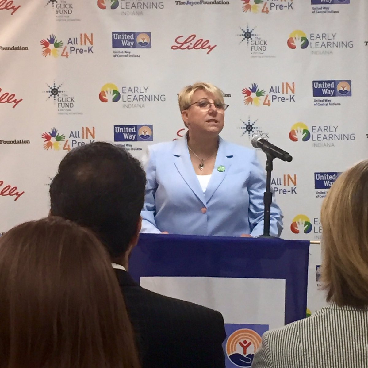 EliLillyandCo's tweet image. #PreK is necessary to build up Indiana's economy, says Ann Murtlow, @UWCI president and CEO #AllIN4PreK #LillyUnited