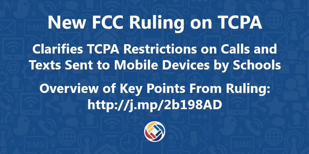 Good news here for every #schoolPR pro on TCPA - but be sure to read the fine print. j.mp/2b198AD