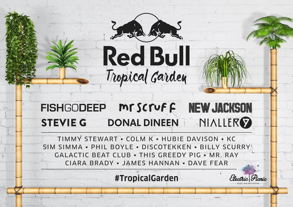 redbullIRE's tweet photo. We're back at @EPfestival with the Red Bull #TropicalGarden ☀️
Let the countdown begin! 🎶💃🎉  #EP2016 https://t.co/eXWvd2jWGS