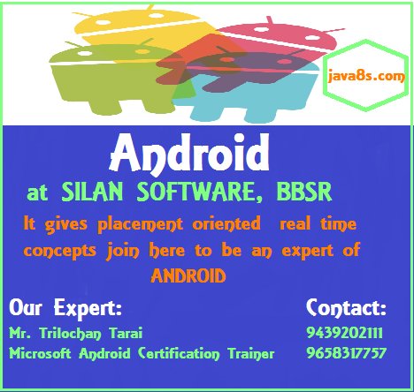 Java8s_'s tweet image. Android at Silan Software..