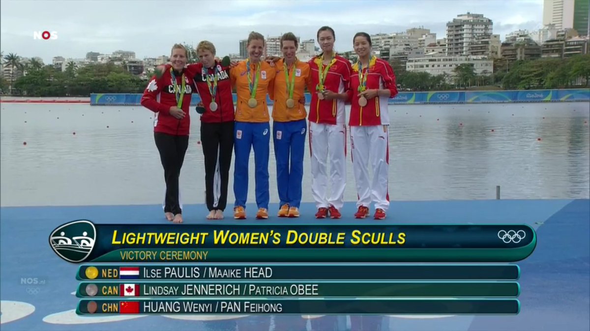 YES!!! Ilse en Maaike hebben goud!!! Wat een fantastische race!!! Super trots!!! #teamnl #salland #roeien #goud