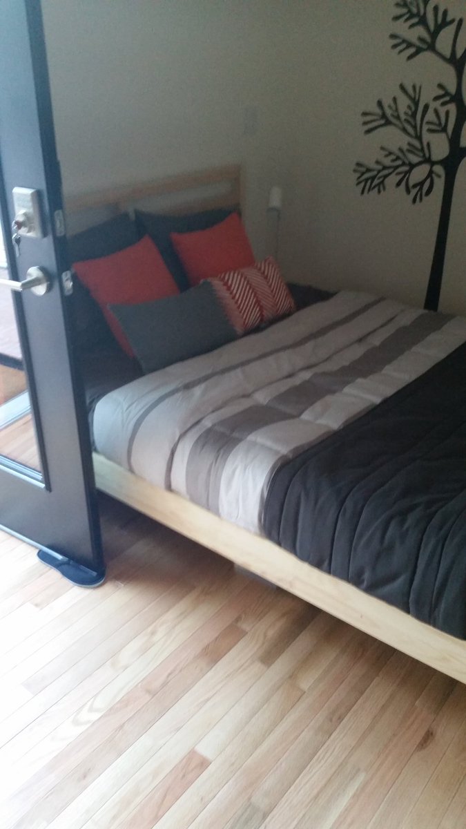 carlwbz's tweet photo. An urban housing unit. Potential future housing for Boston neighborhoods? Touring the city next week. 385 sq ft https://t.co/sE5dDrzA1X