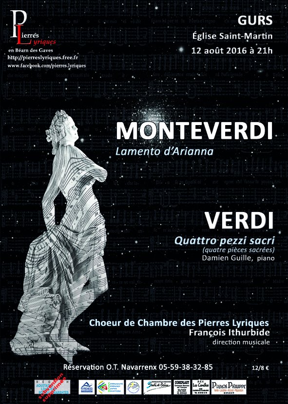 ce soir concert Monteverdi/Verdi à l'Église de Gurs à 21h