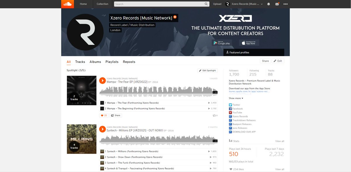 XzeroRecordsUK's tweet image. 1,700 Followers on #SoundCloud

#HappyDays
