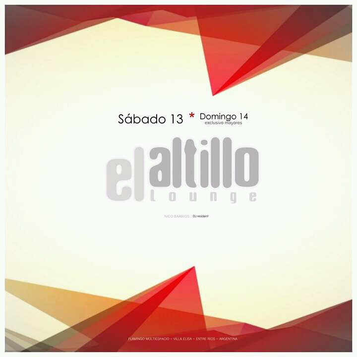 FlamingoOk's tweet photo. Sábado con mucha mucha electrónica y edición extra el domingo 🎉 #ElAltilloLounge #FlamingoSePone 🎉 https://t.co/pCzse5qfKM