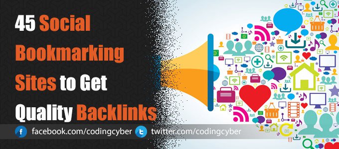 codingcyber's tweet image. 45 Social Bookmarking Sites to Get Quality Backlinks codingcyber.com/45-social-book…
