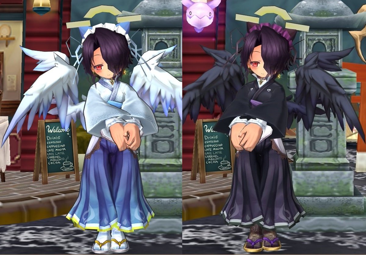 ようかんx Ykx Pa Twitter 女将のヘッドドレス アクアイヤリング 魔法戦士のチョーカー クラシックトレー ふわふわウイング ハイカラモダンな着物 鬼火の袴 誘いの足袋 アルケー顔 半眼 で モダン女将 黒の喪服感が新しいeco文字数 Econline