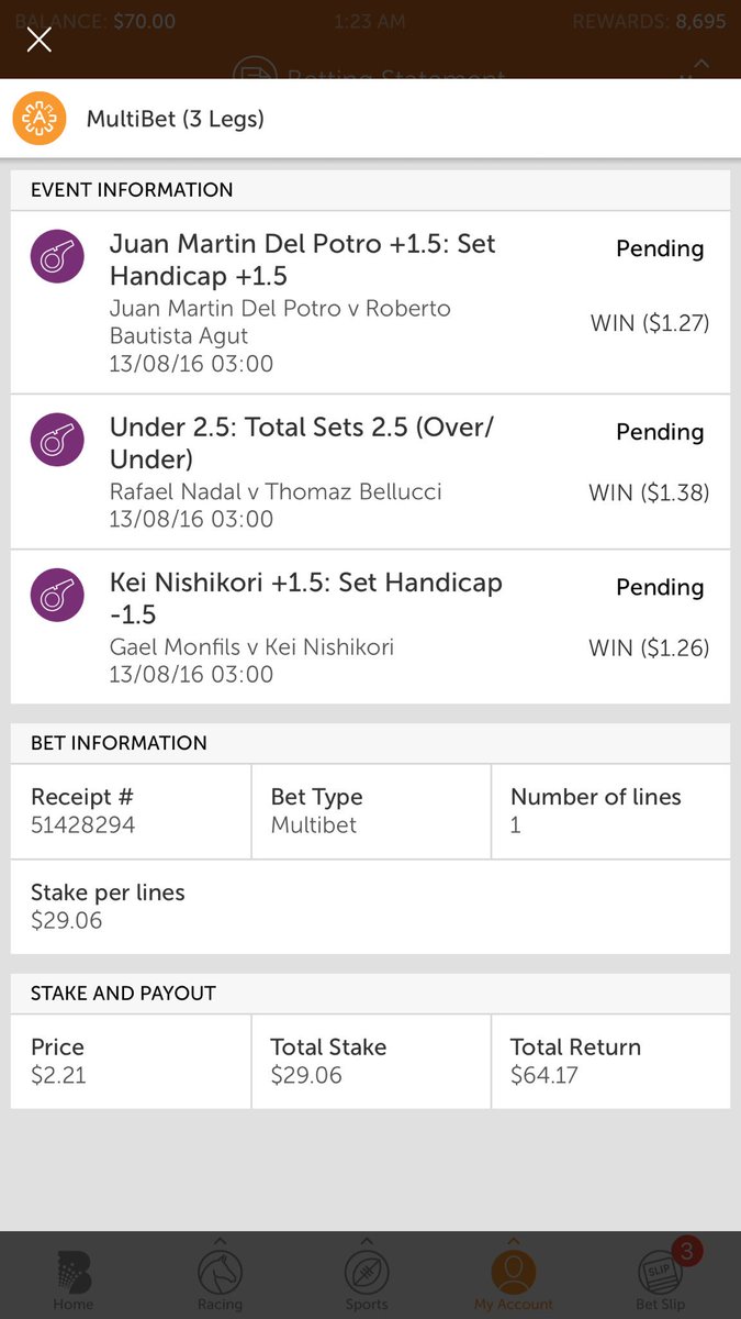 BetsMulti's tweet image. #RioOlympics2016 #tennis #multi #bettingtips #betting