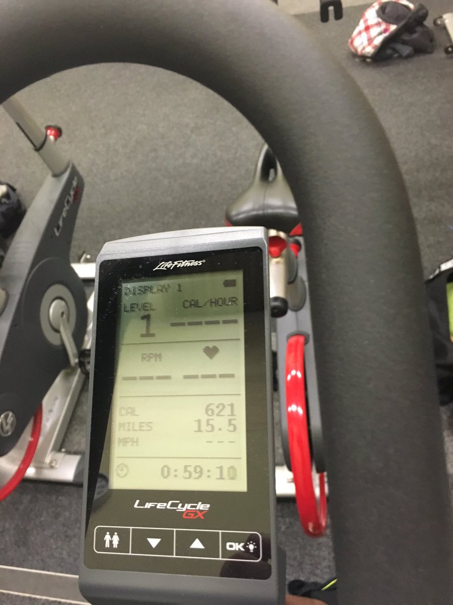Scott2Christine's tweet photo. @BCO_Social #bco2rio 15.5miles at Spin Class earlier tonight https://t.co/Y8JjZ5kVZj