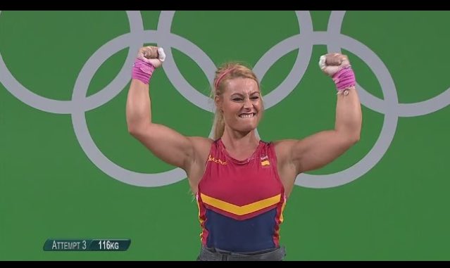 LauraDeLaTour's tweet photo. ENORME LIDIA VALENTÍN #Rio2016 #Halterofilia https://t.co/8VXJEe1oqO