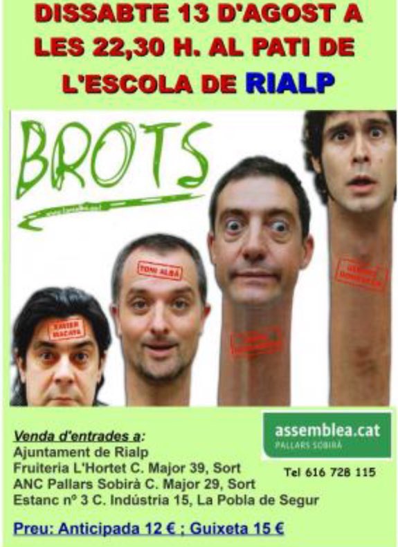 aj_olo's tweet photo. Diumenge a la Festa Major de Sta Maria d‘Oló. Entrades anticipades a la venda. No us quedeu snse! "@CiaToniAlba: https://t.co/XPTStoH0oN"