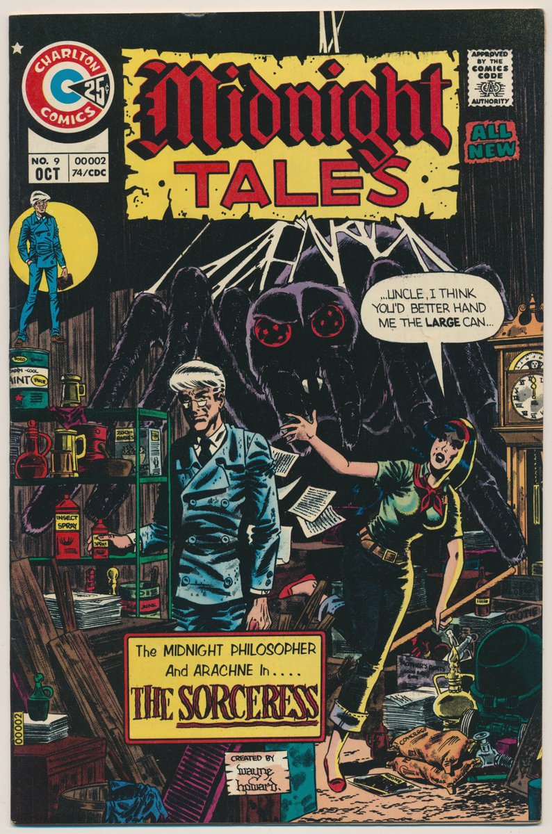 BilderUndWorte's tweet photo. Midnight Tales #9 #Charlton Oct 1974 "The Sorceress" by #NicolaCuti &amp; #WayneHoward https://t.co/s9d5xdQU0h #Horror https://t.co/S1sZUzLxeb