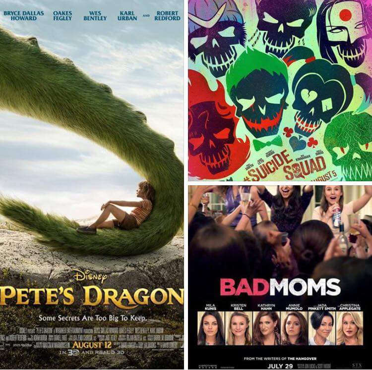 WilliamsCtrRuth's tweet photo. This weekend! Pete's Dragon, Bad Moms, Suicide Squad https://t.co/a8iWX2mP9A for times! https://t.co/GAN1cgQESg
