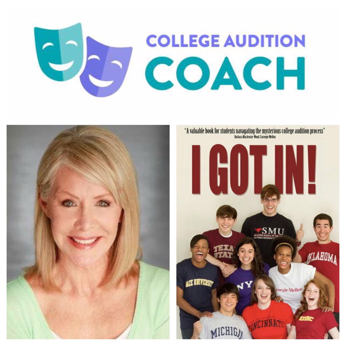 werkwithbway's tweet photo. Meet @collegeaudcoach and author of #IGotIn! Attend Moo's info session at the #CollegePrep intensive, Oct 8-9 @CMT! https://t.co/pSjhRmR6Dd