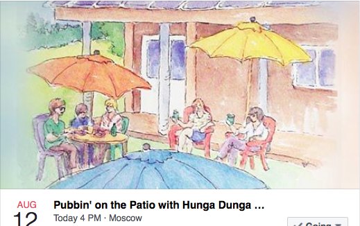 PCEIorg's tweet photo. Excited to have #hungadunga at the #PCEINatureCenter tonight! #pubbin @ChamberMoscow @PullmanChamber @CityofMoscowId https://t.co/x8ABGvXgBf