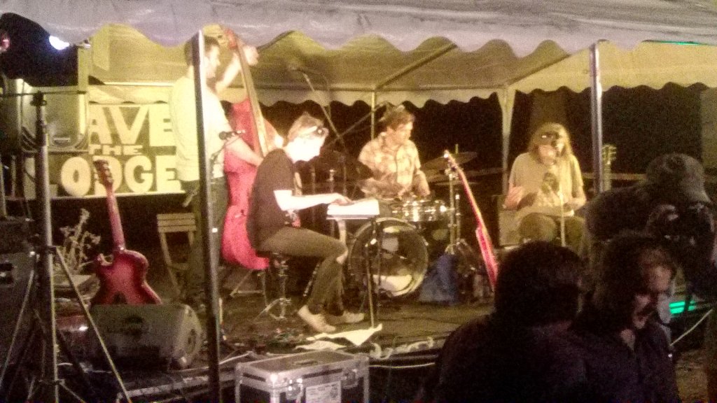 Broken Republic now on stage at #SaveTheLodge gig.