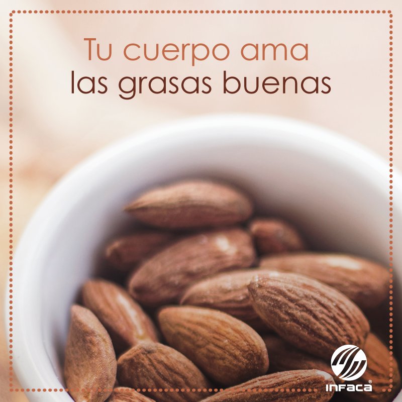INFACARD's tweet photo. Tu cuerpo ama las grasas buenas, presentes en los frutos secos, la oliva, el aguacate y el coco. https://t.co/FUJaYtRBhD