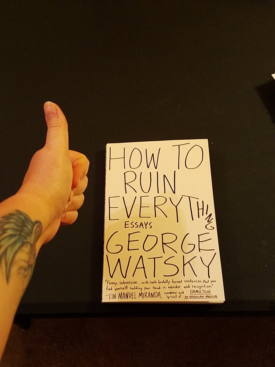 Pandaax92's tweet photo. Super stoked to start #HowToRuinEverything by @gwatsky ! Happy Friday :) https://t.co/5bGYDKBO6z