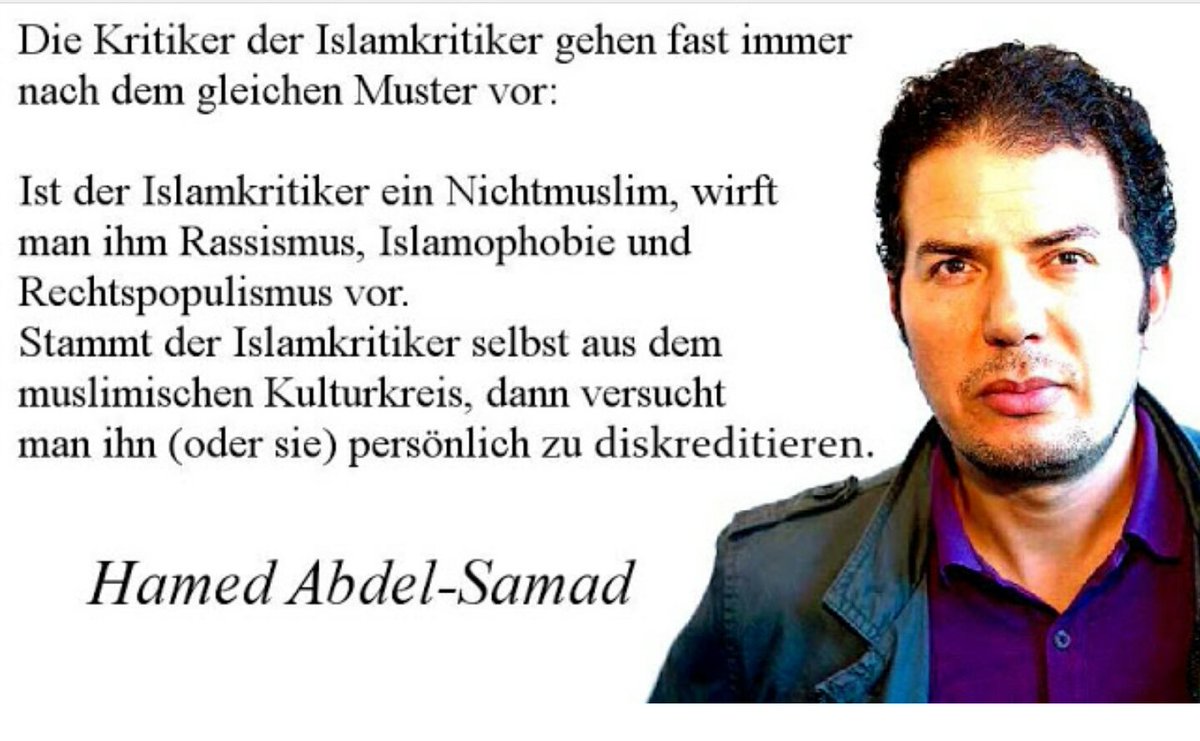 AliCologne's tweet photo. Genau das ist das Problem bei Kritik am Islam. Danke @hamed_samad für diese klaren Worte. https://t.co/emZpqUpRW2