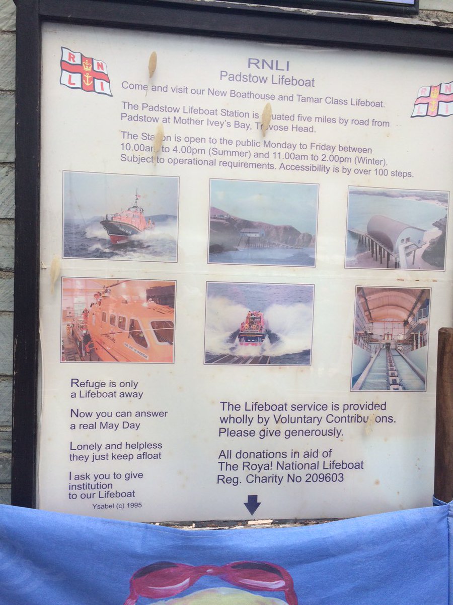 RNLI_Coventry's tweet image. Padstow Lifeboat information from the @RNLI helpful to those that are visiting the coast this summer. 👍🏼 #bottomleft