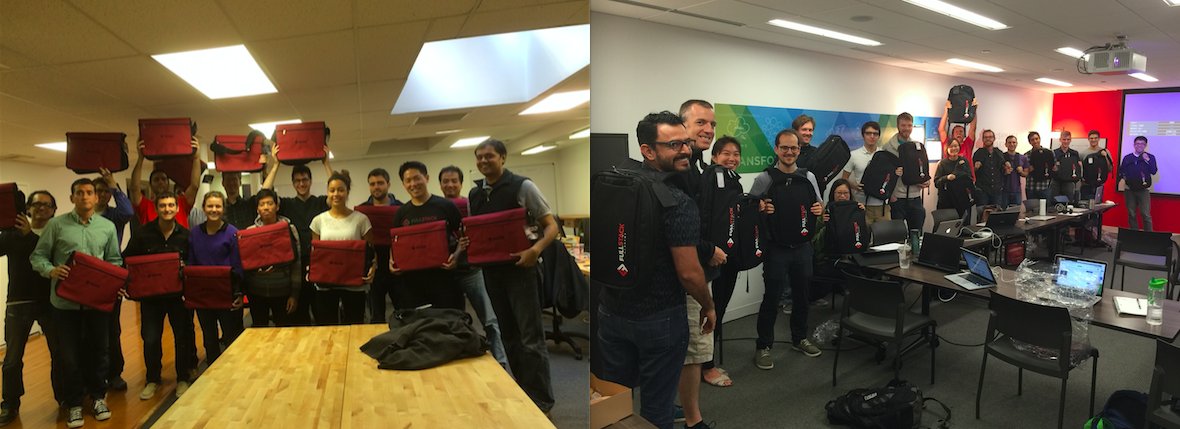 Two years ago, the 1st #NYC cohort received bags. Today, the 1st #Chicago cohort did too. #BagsAreForever