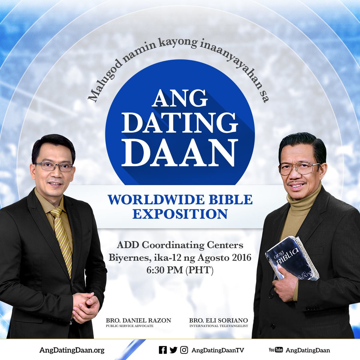 CadornaEc's tweet photo. #AngDatingDaan
#ADDBibleExpo 
Malugod po namin kayong inaanyayahan Salamat sa Dios https://t.co/dsbrE0R7Lm