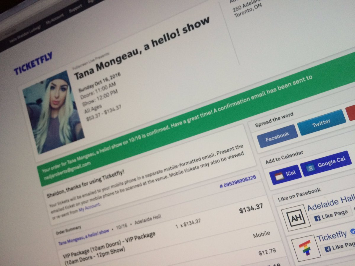 NadjaRoberts's tweet photo. @tanamongeau my boyfriend got me VIP for my birthday to come meet you!! (It's 4 days after!) I can't wait!! 😭😭 https://t.co/4bIJ1aJNOT