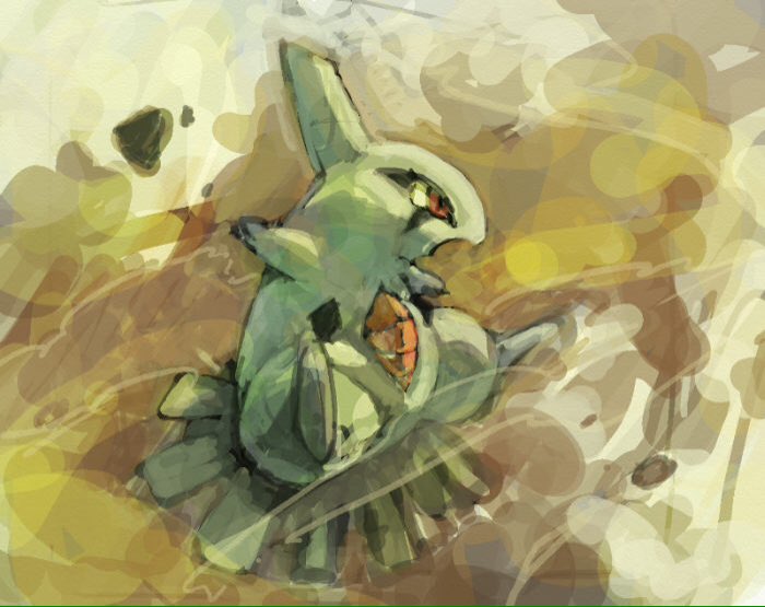 PokeHype's tweet photo. Larvitar by Ouroporos! https://t.co/7iTNrrjNeC