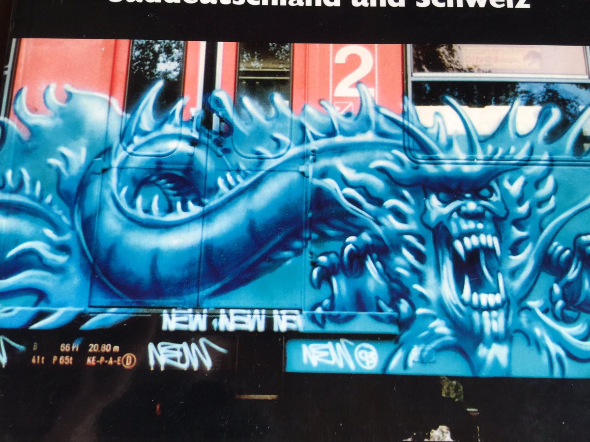 GinoAlpa's tweet photo. Da original Steel Dragons by WonAbc Munich🇩🇪 '89/'90 & da memories from 2016 #graffiti #SubwayArt #characterKing👑WON https://t.co/WlqUIfhRbu