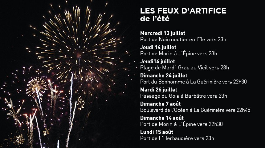 Ile2Noirmoutier's tweet photo. 2 feux d'artifice ce week-end sur l'île de #Noirmoutier :) #Noirmoutier #feudartifice https://t.co/SrcDceukp3