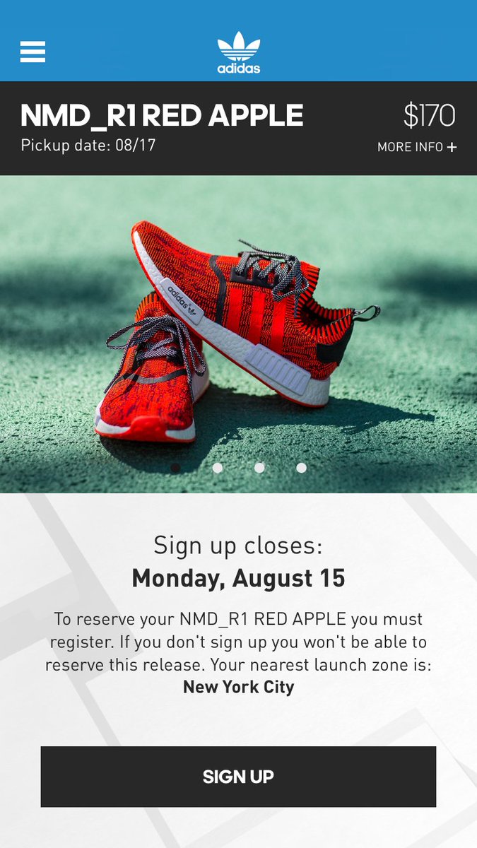 adidas nmd nyc red apple