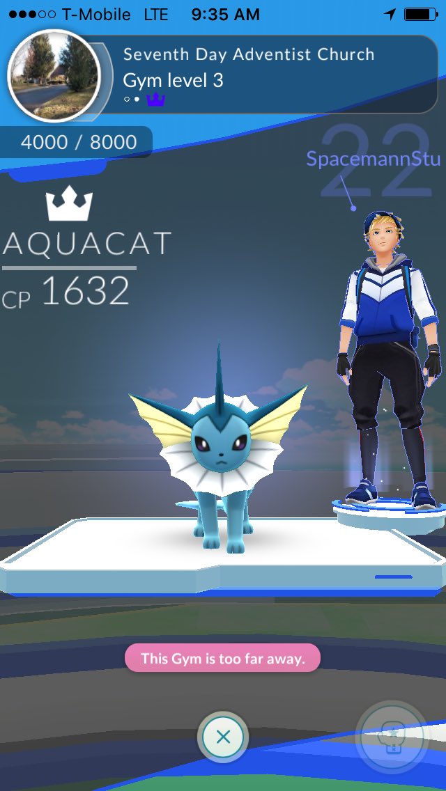 Alleyisafatty's tweet photo. Locked down the Korean Church across the street again! #TeamMystic @TeamMysticPGO @WeTeamMystic @alleybearrrr https://t.co/v3N1qGfULn
