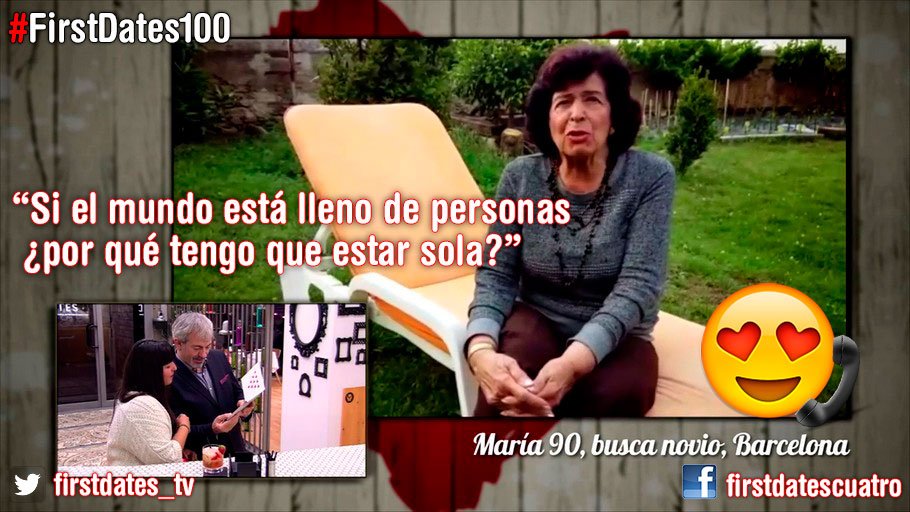 firstdates_tv's tweet photo. María tiene 90 y sigue creyendo en el amor. ¿Quiere conocerla? #FirstDates100 https://t.co/cjcqQwgfrx https://t.co/Hhf1t3bYdi