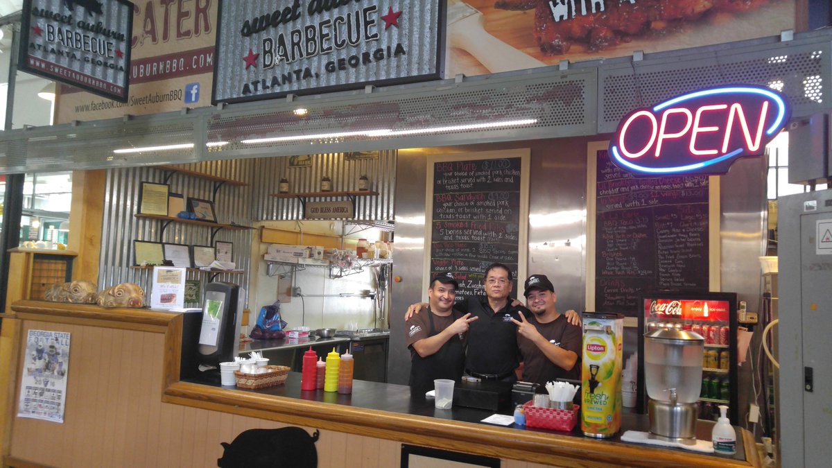 SweetAuburnBBQ's tweet photo. Have you checked out our #BBQStand at the @TheCurbMarket on edgewood avenue? https://t.co/iE1FT3OHWc