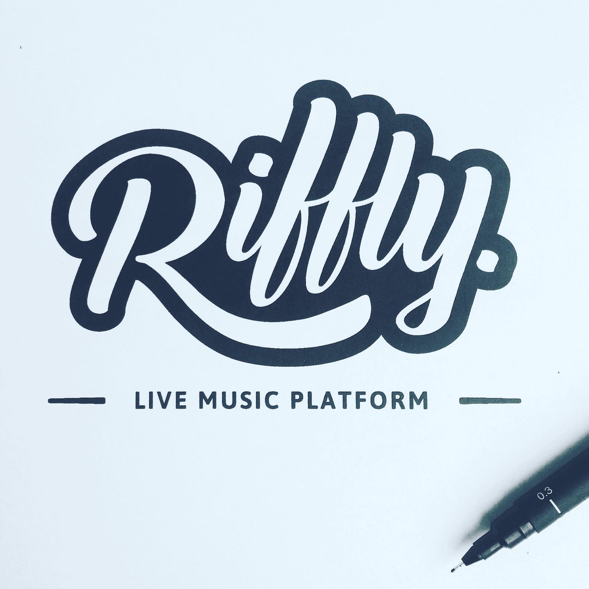 New client logo. RIFFLY. #type #typography #instagood #graphicdesigner #graphicdesign