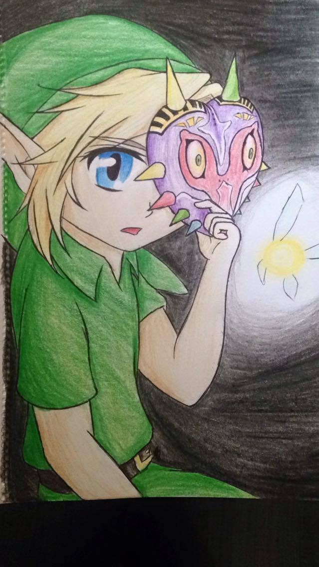 ZeldaUniverse's tweet photo. Link &amp; Tatl drawing by fellow Zelda fan, Bri W.! https://t.co/Nlrk7VegYR