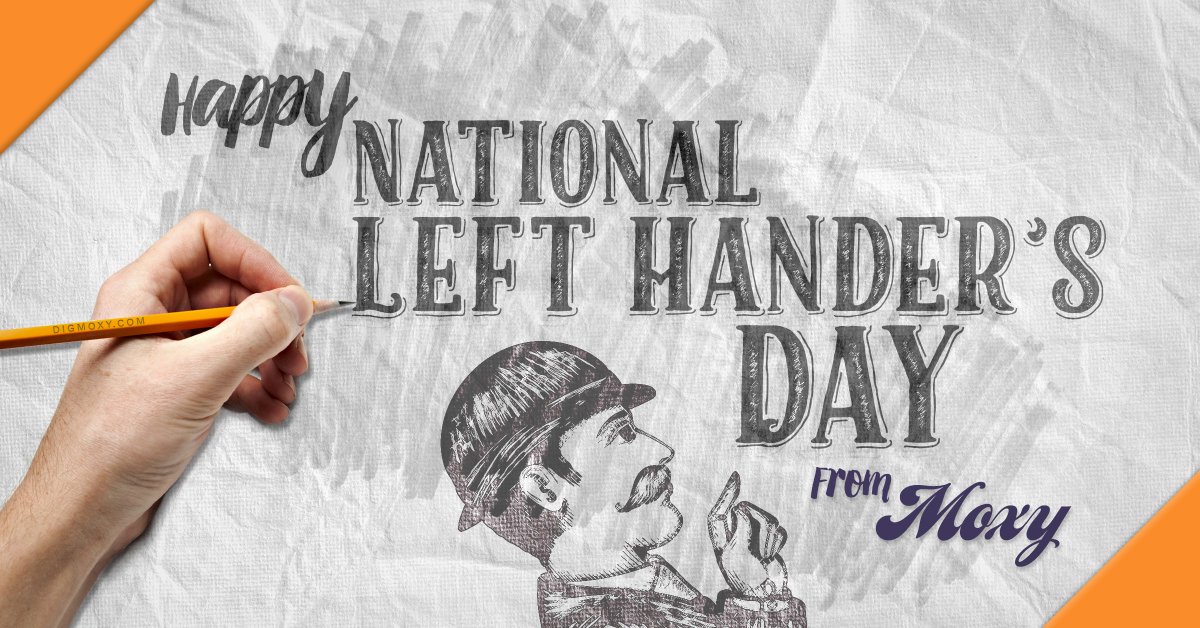 digmoxy's tweet photo. #HappyNationalLeftHandersDay! You do you, lefties! #DigWhatYouDo https://t.co/vMg0Cs66a4