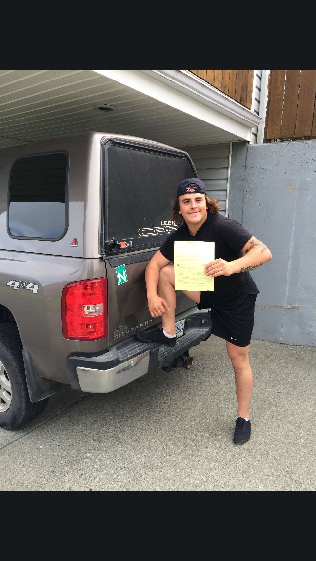 willmac22's tweet photo. So proud of @ThorRosback44 for finally getting his N #take3 #fornow #speedracer https://t.co/lT3OFbyCeb