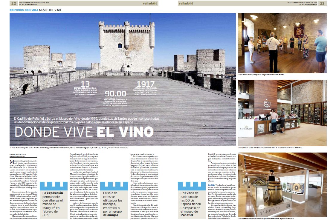 DiadeValladolid's tweet photo. Allí donde vive el vino... #EdificiosConVida se cuela esta semana en las entrañas del Museo del Vino de Peñafiel https://t.co/fMYxB7QDHV