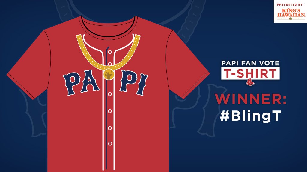 RedSox's tweet photo. It's official! The first 15K fans at the 9/13 game will receive the #BlingT! https://t.co/vhMvnWOsau https://t.co/wvGveMYxPX