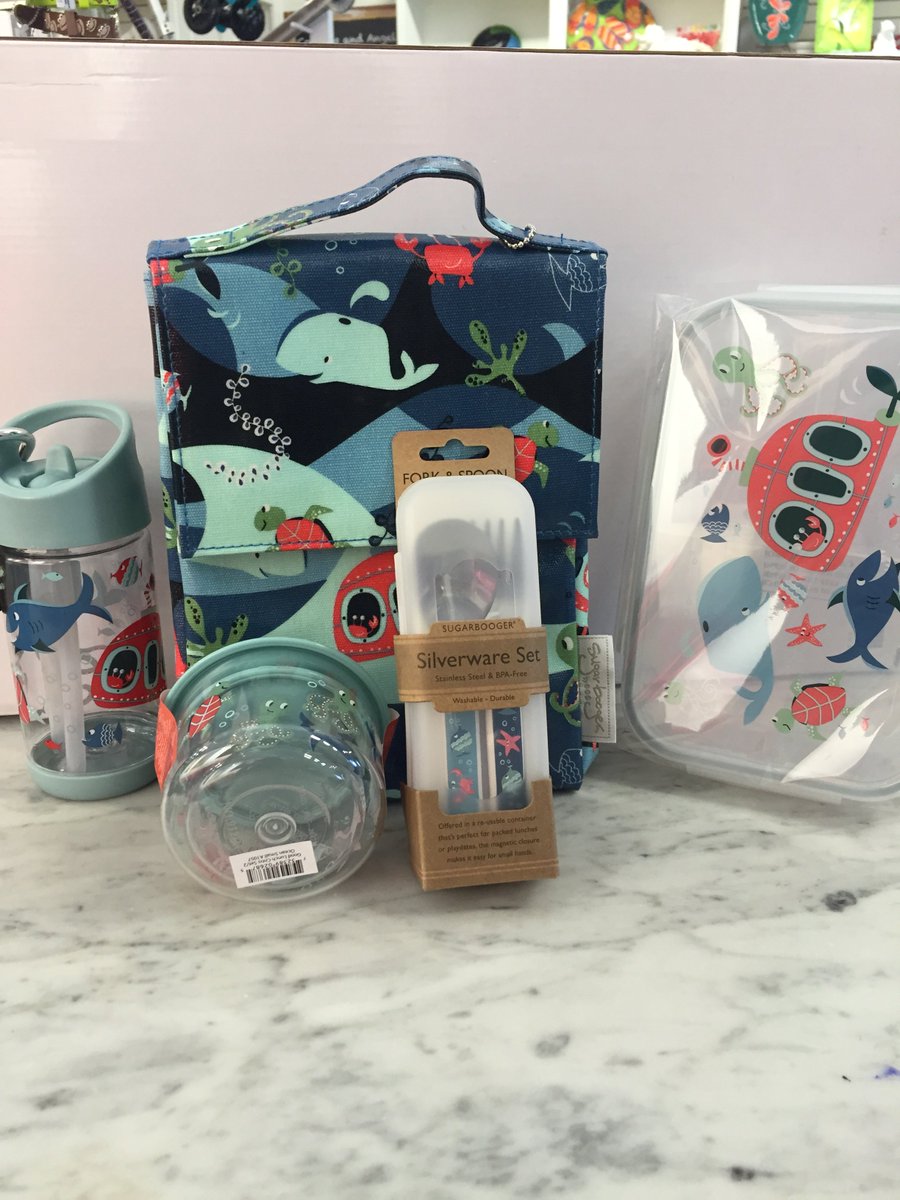 Back to school lunch kits and gadgets from <a href="/sugarbooger/">sugarbooger</a> The theme is underwater! #CAtoystore #kerrisdale #backschool
